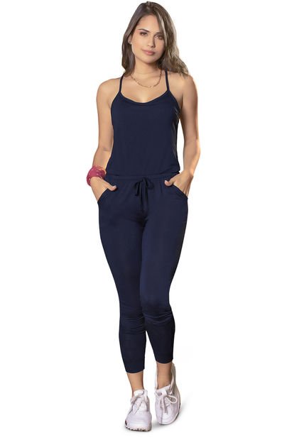 Enterizo Largo Juvenil Azul Navy Atypical 3832