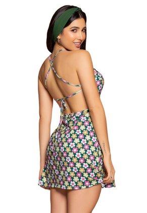 Vestido Corto Mujer Verde Atypical 32583