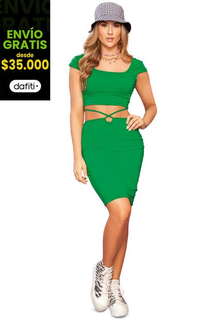 Conjunto Mujer Verde Atypical 96285