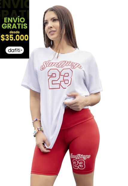 Conjunto Mujer Rojo Atypical 5887
