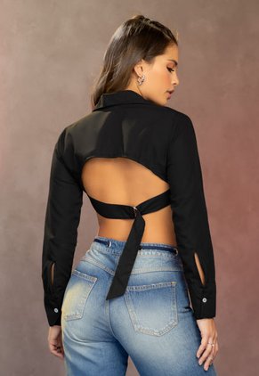 Camisa Mujer Negro Atypical 100649