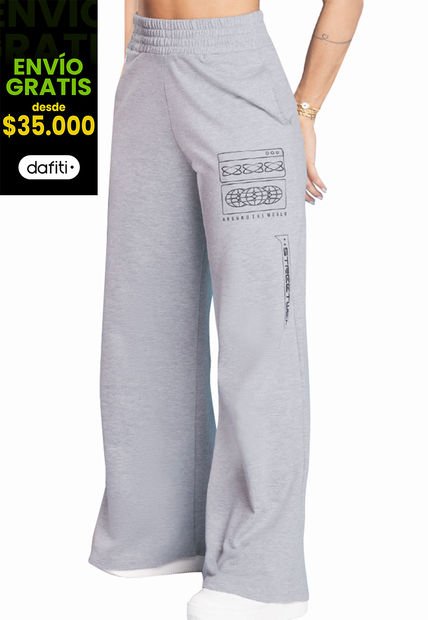 Pantalón Mujer Gris Atypical 9583