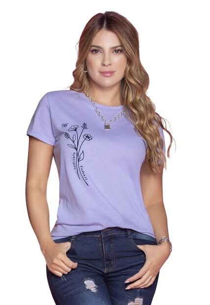 Camiseta Mujer Lila Atypical 87102