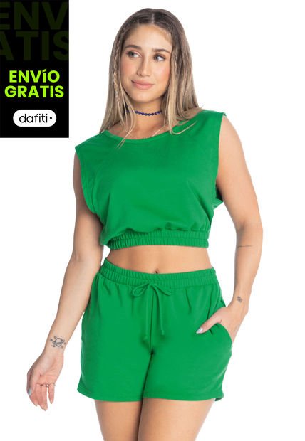 Conjunto Mujer Verde Atypical 34764