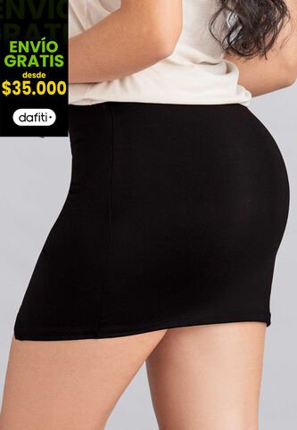 Falda Corta Mujer Negro Atypical 105880 Atypical