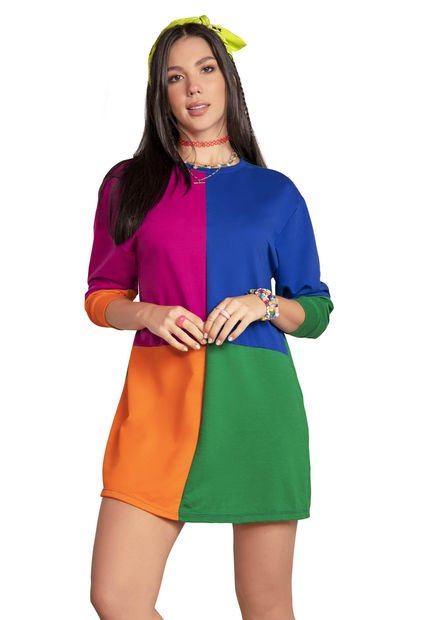 Vestido Mujer Multicolor Atypical 9586