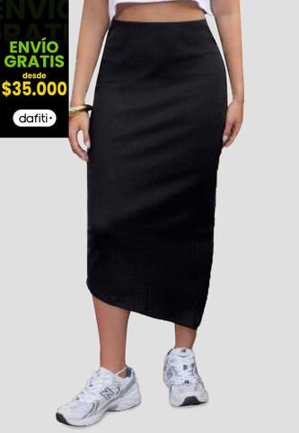Falda Larga Mujer Negro Atypical 111949 Atypical