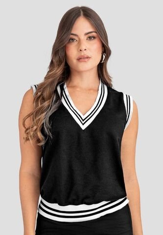 Chaleco Mujer Negro Atypical 113450 Atypical