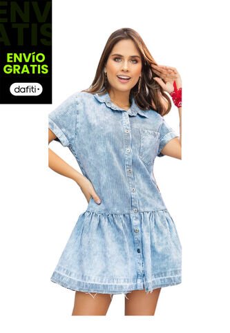 Vestido Juvenil Femenino Azul Atypical Atypical