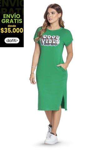 Vestido Para Mujer Verde Antioquia Atypical Atypical