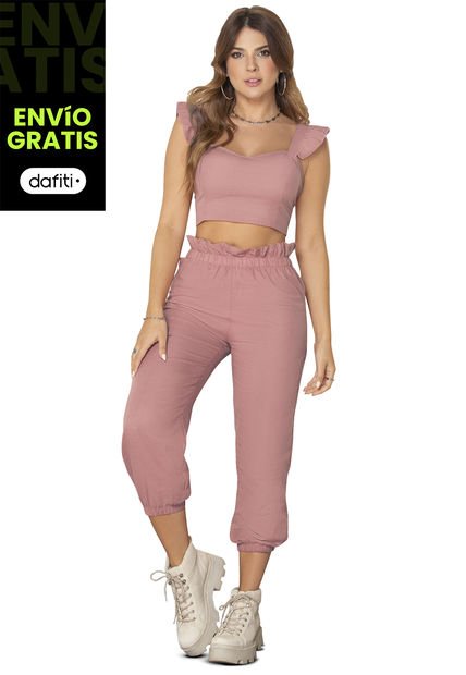 Conjunto Mujer Rosa Atypical 92464
