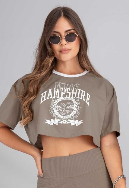 Camiseta Mujer Café Pardo Atypical 113277