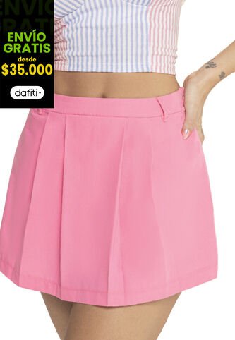 Falda Short Mujer Rosa Atypical 9575 Atypical