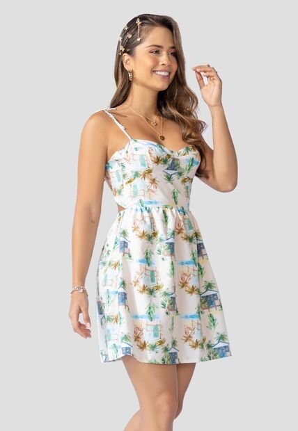 Vestido Mujer Estampado Atypical 100819