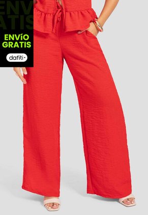 Pantalón Mujer Rojo Atypical 112489