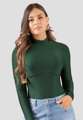 Body Mujer Verde Pino Atypical 113174 Atypical