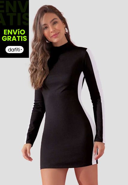 Vestido Mujer Negro Atypical 111391