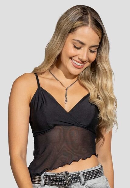 Blusa Mujer Negro Atypical 114055