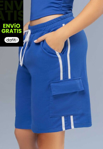 Bermuda Mujer Azul Eléctrico Atypical 111803