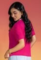 Camiseta Mujer Magenta Vivo Atypical 114047 de Atypical