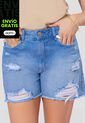 Short Mujer Azul Atypical 111351 de Atypical