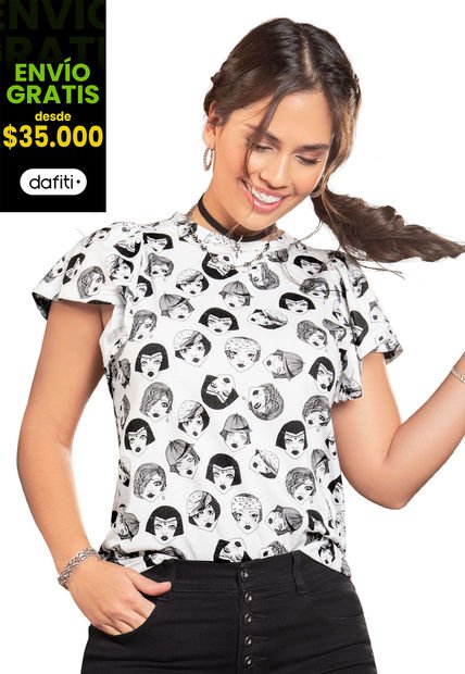 Blusa Mujer Blanco Atypical 87420