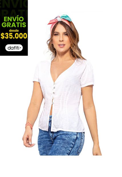 Blusa Juvenil Femenino Blanco Atypical