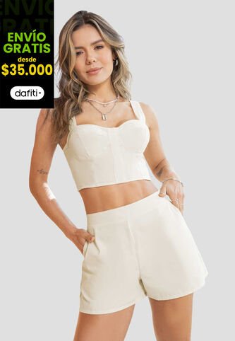 Conjunto Mujer Beige Atypical 851 Atypical