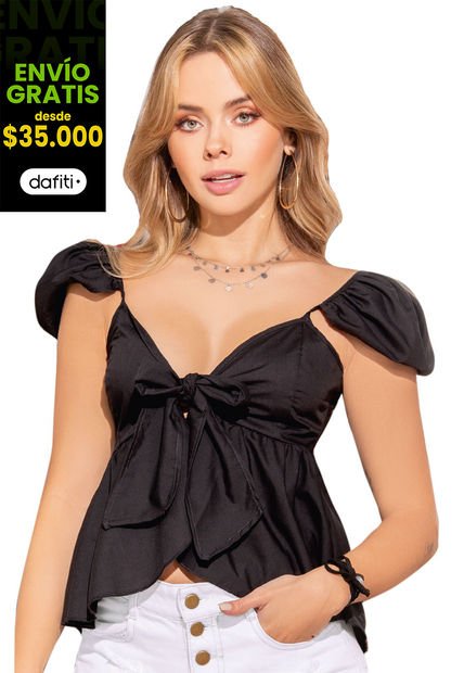 Blusa Para Mujer Negro Atypical