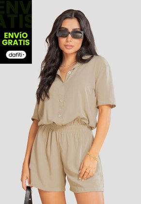 Enterizo Corto Mujer Latte Atypical 107843