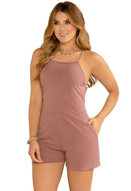 Enterizo Corto Juvenil Palo De Rosa Oscuro Atypical 88101