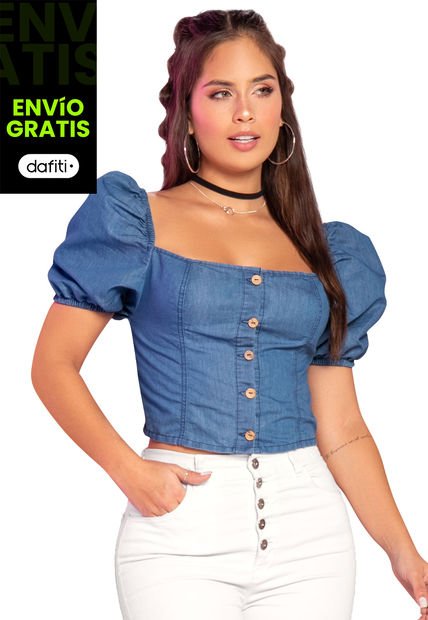Blusa Mujer Azul Atypical 90942