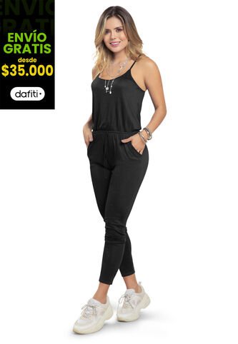 Enterizo Largo Mujer Negro Atypical 3832 Atypical