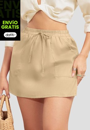 Falda Short Mujer Caramelo Atypical 105696