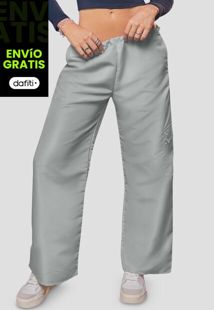 Pantalón Mujer Gris Atypical 105692