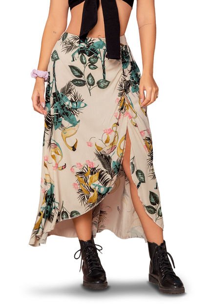 Falda Larga Mujer Multicolor Atypical 91981