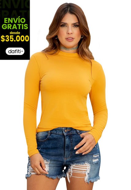 Camibuzo Mujer Amarillo Atypical 93004