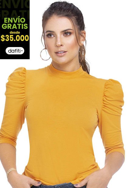 Blusa Para Mujer Mostaza Atypical