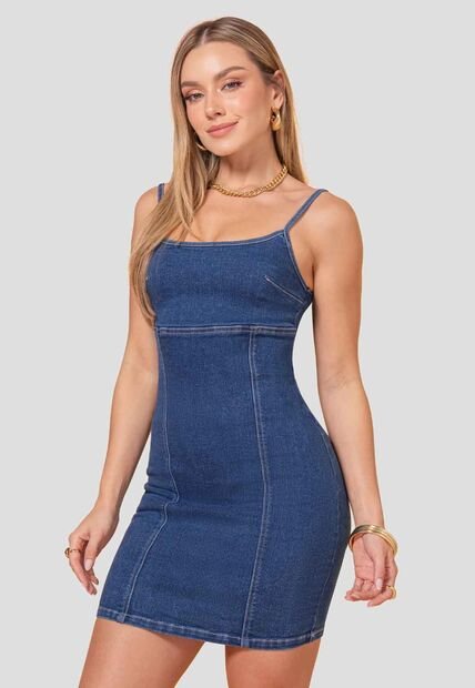 Vestido Mujer Azul Medio Atypical 113623