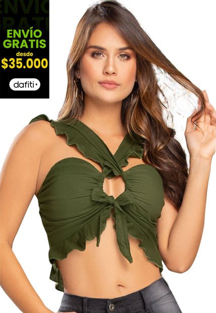 Blusa Para Mujer Verde Militar Atypical