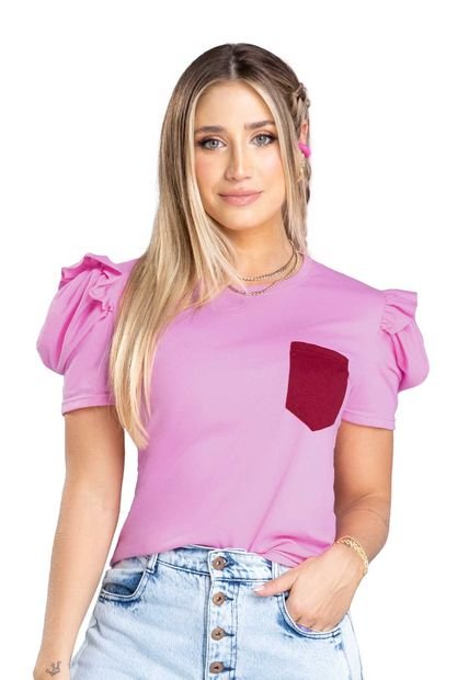 Camiseta Mujer Rosa Atypical 3687