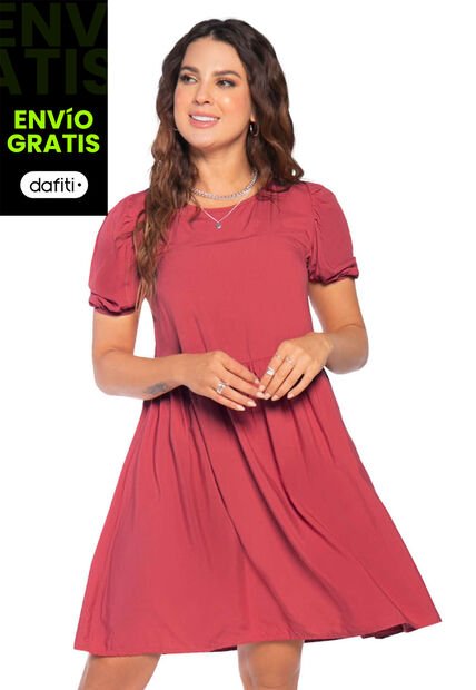 Vestido Mujer Rosa Atypical 89546