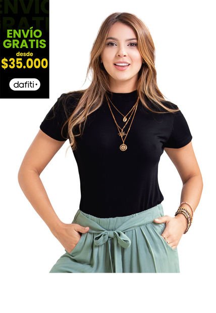 Camiseta Mujer Negro Atypical 68821
