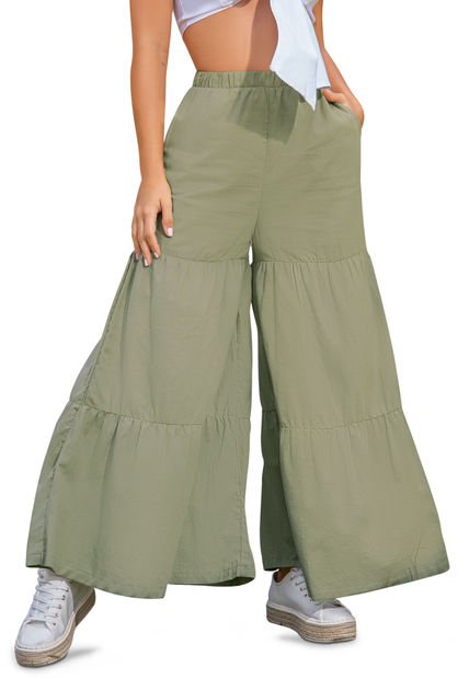 Pantalón Mujer Verde Atypical 88383