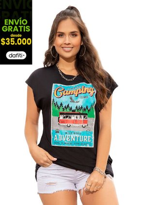 Vestido Corto Mujer Negro Atypical 88389