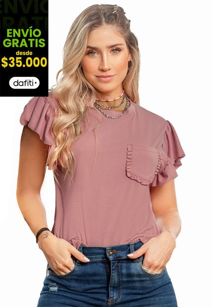 Camiseta Mujer Rosa Atypical 90628