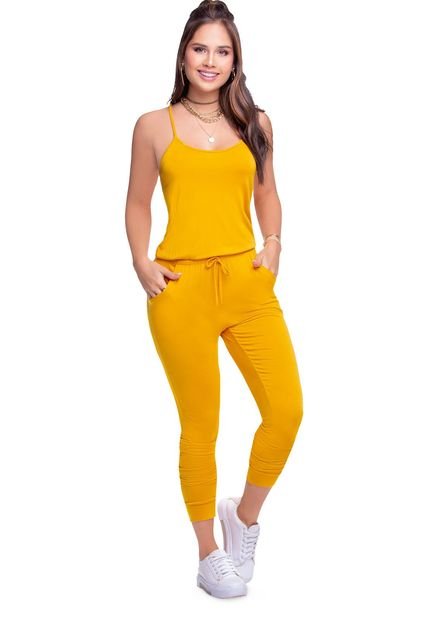 Enterizo Largo Para Mujer Mostaza ATYPICAL