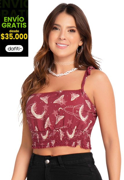 Blusa Mujer Rojo Atypical 89133