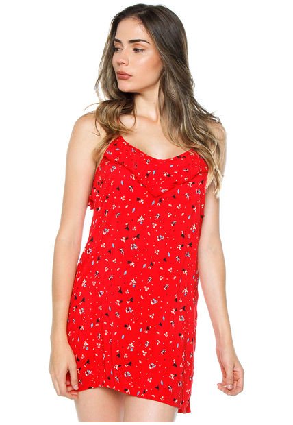 Vestido Juvenil Femenino Rojo Est. Atypical 16643 - Compra Ahora | Dafiti  Colombia