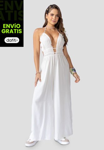 Enterizo Largo Mujer Marfil Atypical 32578 Atypical